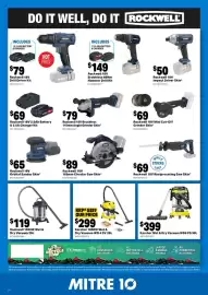 Mitre 10 catalogue Page 20: Rockwell 1200W Wet & Dry Vacuum 20L €119,00, Karcher Wet & Dry Vacuum WD6 PS 30L €399,00