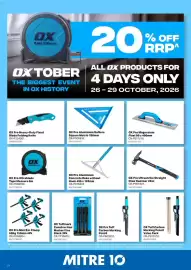 Mitre 10 catalogue Page 22: OX Tuffmark Construction Marker Fine Black €9,99