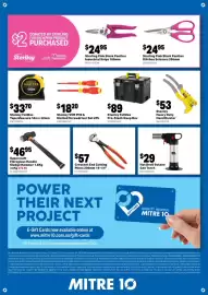 Mitre 10 catalogue Page 23: Stanley FatMax Tape Measure €33,70, Crescent End Cutting Pliers €57,00