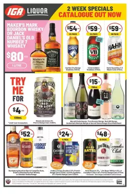 IGA Liquor catalogue (valid until 20-10)