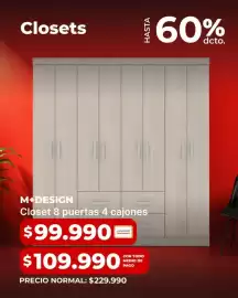 Catálogo Easy Página 1: Closet 8 puertas 4 cajones €99.990,00