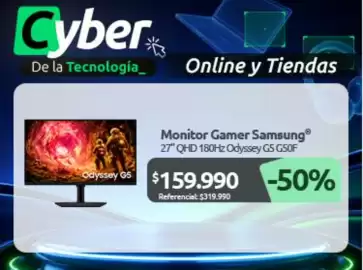 Catálogo PC Factory Página 5: Samsung - monitor gamer €159.990,00
