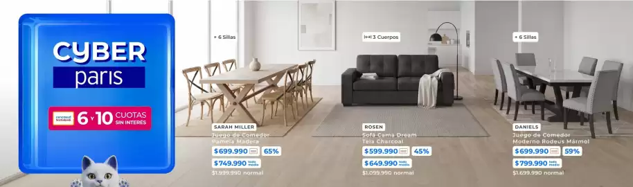 Catálogo Paris Página 9: Juego de comedor moderno rodeus mármol €699.990,00
