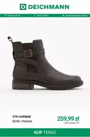 Deichmann gazetka tydzień 41 Strona 13: Botki chelsea 5th Avenue €259,99