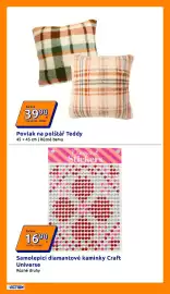 Action leták týden 41 Strana 7: Za kus 399⁰ 196.55/m2 49.9Kč Povlak na polštář Teddy 45 x 45 cm | Různé barvy Diamond