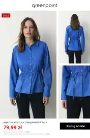 Greenpoint gazetka tydzień 41 Strona 5: Błękitna koszula z wiązaniem w talii Greenpoint €79,99