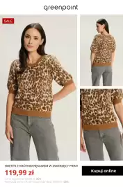 Greenpoint gazetka tydzień 41 Strona 7: Sweter z krótkim rękawem w zwierzęcy print Greenpoint €119,99