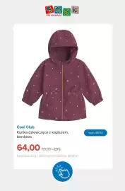 Smyk gazetka tydzień 41 Strona 12: Kurtka dziewczęca z kapturem bordowa Cool Club €64,00