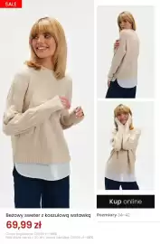 Top Secret gazetka tydzień 41 Strona 7: Beżowy sweter z koszulową wstawką €69,99