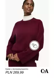 C&A gazetka tydzień 41 Strona 14: Sweter z domieszką kaszmiru C & A €269,99