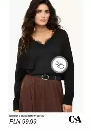 C&A gazetka tydzień 41 Strona 3: Sweter z dekoltem w serek C & A €99,99
