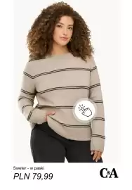 C&A gazetka tydzień 41 Strona 4: Sweter w paski C & A €79,99