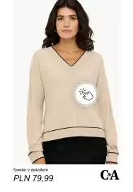 C&A gazetka tydzień 41 Strona 9: Sweter z dekoltem C & A €79,99