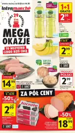 Intermarche gazetka tydzień 41 Strona 1: Masło ekstra Łaciate €2,99, Filet z piersi kurczaka €14,99