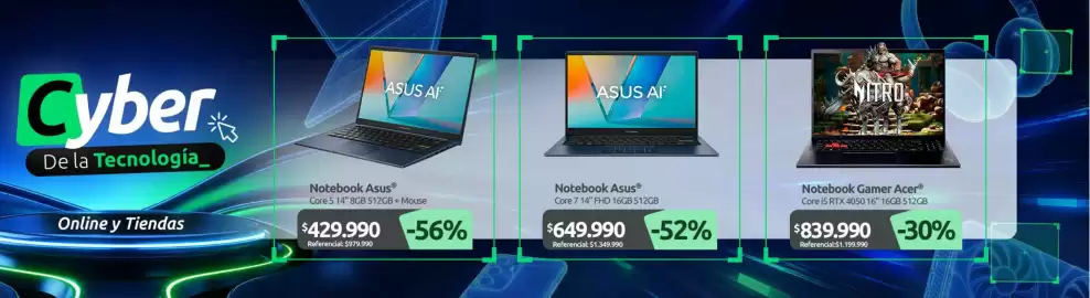 Catálogo PC Factory Página 1: Asus - notebook €429.990,00
