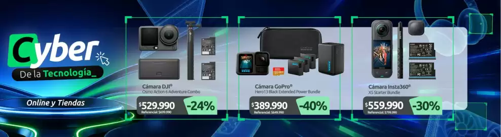Catálogo PC Factory Página 9: Gopro - cámara hero 13 black extended power bundle €389.990,00, Camara djj €529.990,00