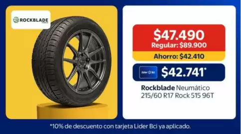 Catálogo Lider Página 16: Lider - rockblade neumático 215/60 r17 rock 515 96t €42.741,00