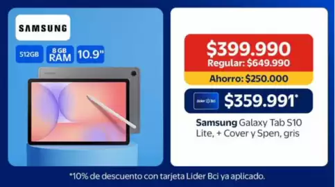 Catálogo Lider Página 8: Samsung - 8 gb ram €10,90