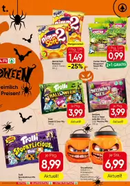 Spar Flugblatt Seite 17: Nimm2 Soft Bonbons €1,49, Center Shock Kaugummi Sauer Mix €0,99