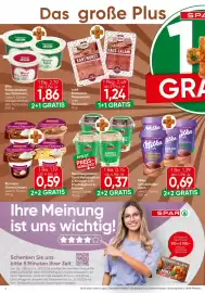 Spar Flugblatt Seite 4: Berchtesgadener Land Naturjoghurt & Knusper €0,37, Ehrmann Grand Dessert €0,59