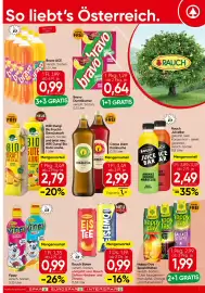 Spar Flugblatt Seite 7: Rauch EisTee €0,99, Carpe Diem Kombucha €2,99