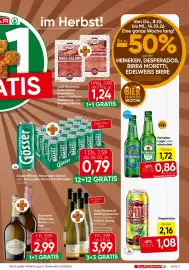 Eurospar Flugblatt Seite 3: Gösser Märzen €0,79, Desperados Original €2,16