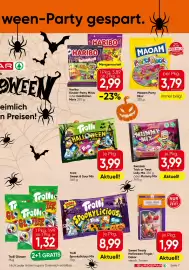 Eurospar Flugblatt Seite 7: Haribo Goldbären Minis €2,99, Trolli Halloween Sweet Sour €3,99