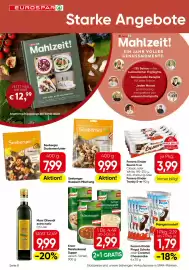 Eurospar Flugblatt Seite 8: Ferrero Kinder Bueno €3,99, Ferrero Kinder-Pingui €1,79