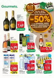 SPAR Gourmet Flugblatt Seite 11: Corona Extra Mexican Beer €1,11, Birra Moretti Bier €1,45