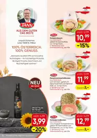 SPAR Gourmet Flugblatt Seite 16: Tann Schweinsbauch €10,99, Tann Eierschwammerl-Rollbraten €11,99