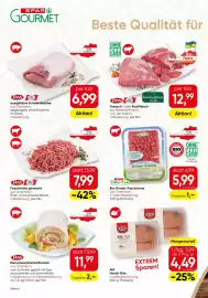 SPAR Gourmet Flugblatt Seite 4: Tann Schweinskarree €6,99, Tann Gulaschfleisch €12,99