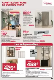 Catalogue Gedimat page 13: Claustra aluminium artitub €115,00, Verrière aluminium standard €425,00