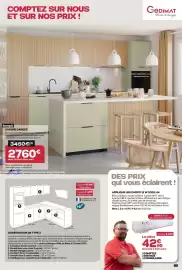 Catalogue Gedimat page 3: Cuisine canelé €2.760,00, Applique led carvo 11 w 1000 lm €42,90