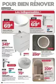 Catalogue Gedimat page 6: Miroir lumineux émile €339,00, Miroir lumineux aura €299,00