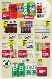 Fleggaard avis Side 14: Coca‑Cola PET (Original / Zero) €59,99, Faxe Kondi Energy €99,99