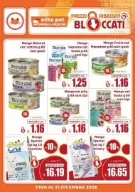 Volantino Elite Pet Pagina 9: Monge cat buste €1,16, Monge Supreme cat €1,25