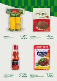 Amazing Oriëntal folder Pagina 37: YUMMY HOUSE Bird Eye Chili Sauce €2,99, Sunlee Sweet Corn on the Cob €1,59