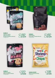 Amazing Oriëntal folder Pagina 39: NONG SHIM Shrimp Flavoured Chips €1,75, Sable Samurai Cookies €1,99