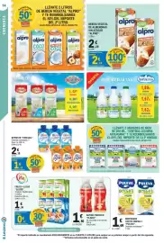 Catálogo E.Leclerc Página 14: Alpro bebida vegetal de almendras sin azúcar €2,19, Puleva preparado lácteo omega 3 €1,69