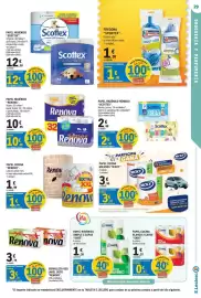 Catálogo E.Leclerc Página 29: Scottex papel higiénico húmedo €2,99, Renova papel cocina €1,99