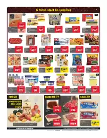 Makro catalogue Page 2: M Crumbed Chicken Fillets €49,95, Clover Mooi River Salted or Springbok Unsalted Butter €74,95