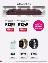 Vodacom catalogue Page 16: IPhone 18 Pro €1.299,00