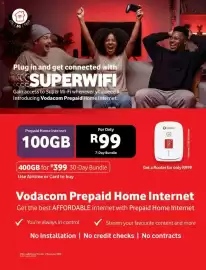 Vodacom catalogue Page 18: Vodacom Prepaid Home Internet €99,00