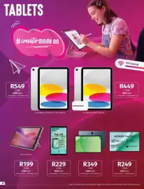 Vodacom catalogue Page 24: IPad A16 €449,00, Lenovo Tab One 8" €199,00