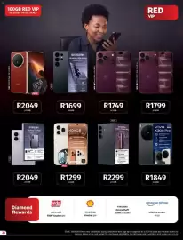 Vodacom catalogue Page 26: IPhone 18 Pro Max €1.799,00, Samsung Galaxy Z Fold8 Ultra €2.299,00
