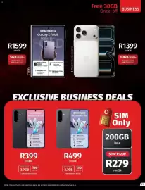 Vodacom catalogue Page 31: Samsung Galaxy A57 5G €499,00, SAMSUNG Galaxy A37 5G €399,00