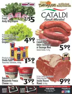 Cataldi Fresh Market flyer (valid until 13-10)