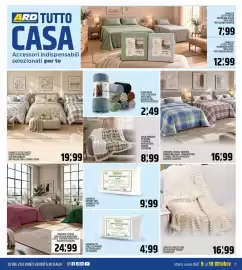 Volantino Ard Discount Pagina 17: Coperta 2 Piazze Fluid €16,99, Guanciale memory soft saponetta €9,99