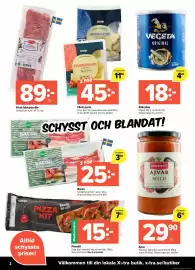 Coop Extra reklamblad vecka 42 Sida 2: Färsk pasta €45,00, Färsk fläskytterfilé €89,00