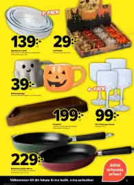 Coop Extra reklamblad vecka 42 Sida 7: Bricka trä €199,00, Led Pumpa €29,00